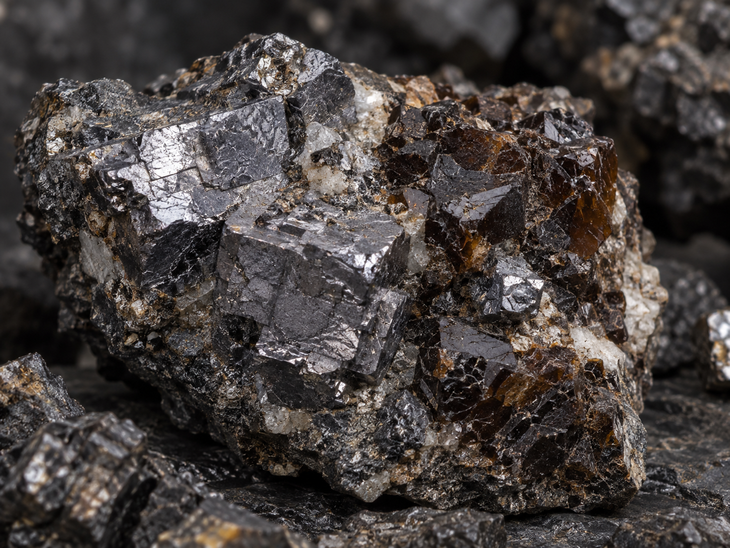 Lead-zinc ore specimen